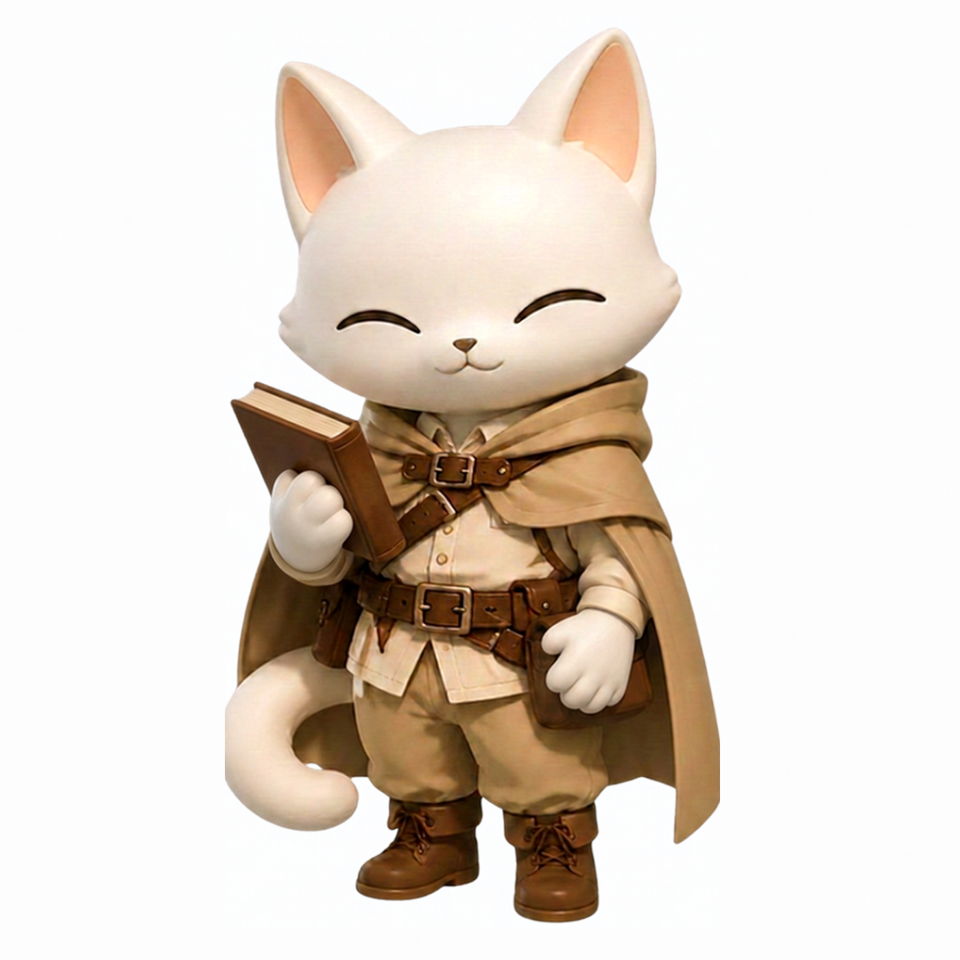 本を持つ冒険猫ナナ